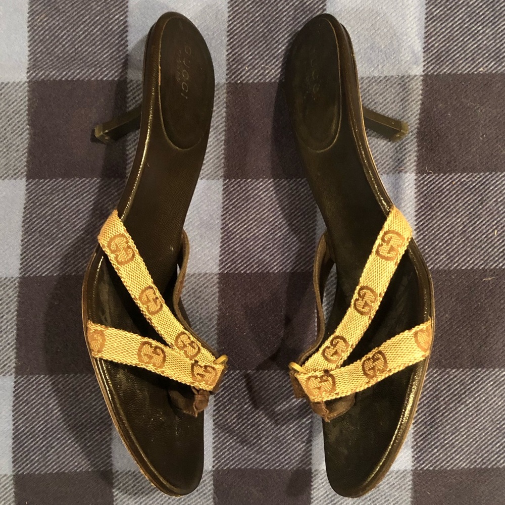 Gucci Monogram Heels